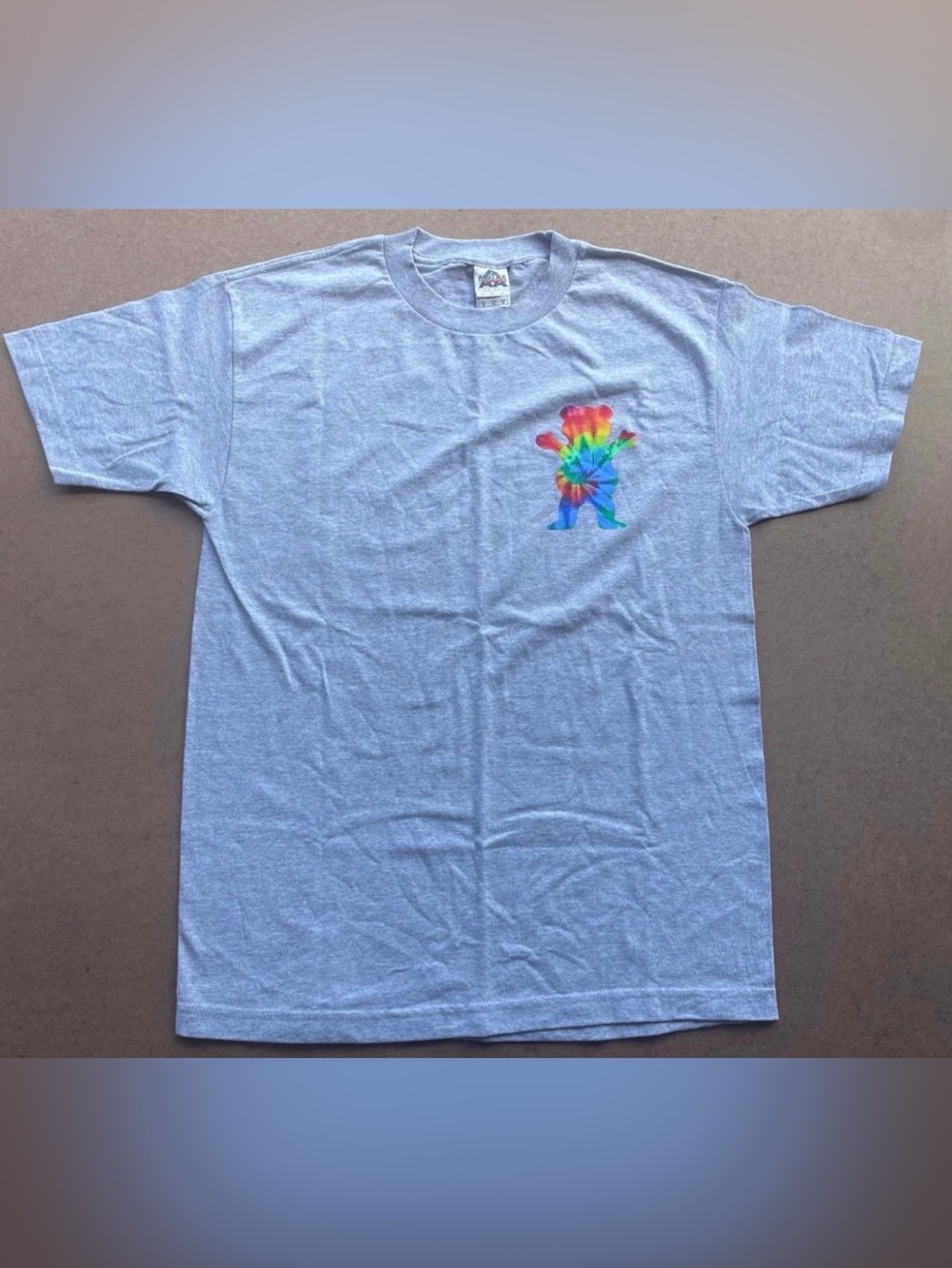 Grizzly Griptape Tie-Dye Bear Logo Tee - Size Medium